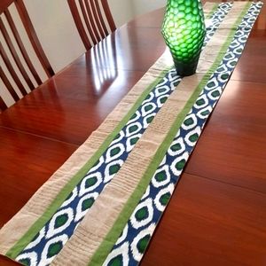 Africa-inspired table runner, like-new